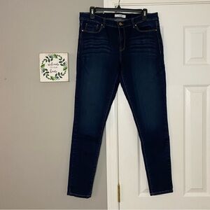 Dynamite Premium Denim DYN DNM Kate Skinny Jeans Dark Wash Blue Size 30